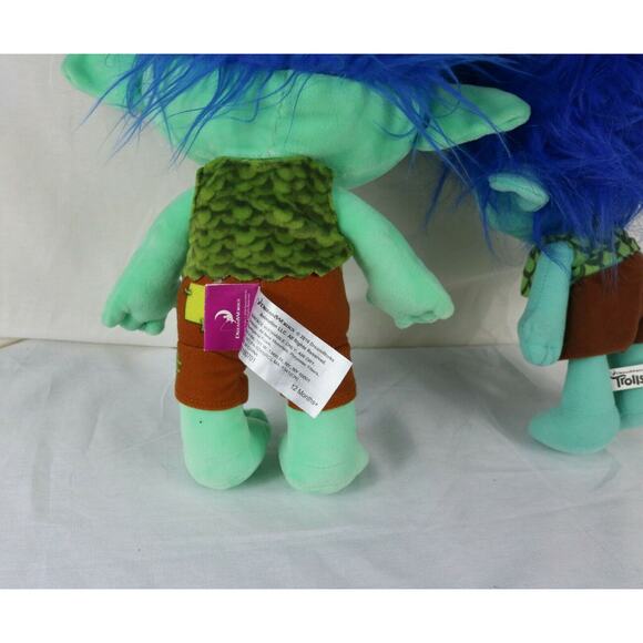 Lot of 3 Dreamworks 16” Trolls Large Happy Branch & Tiny Diamond Plush Doll - Picture 4 of 5